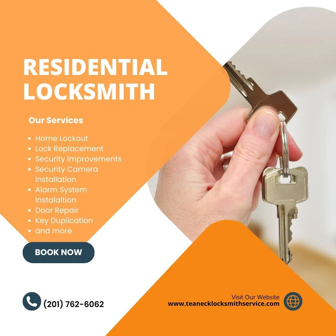 Teaneck Locksmith Service Teaneck, NJ 201-762-6062 - Residential